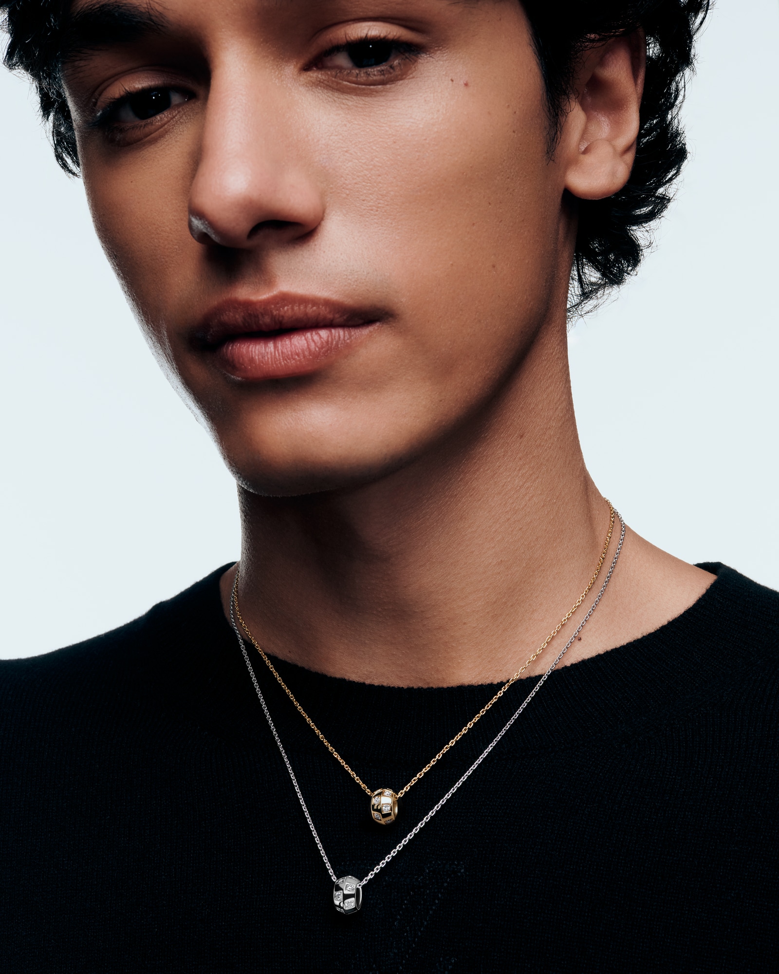 LOUIS VUITTON ダミエ　ペンダントネックレス ペンダント ル ダミエ ドゥ ルイ・ヴィトン 7mm (イエローゴールド